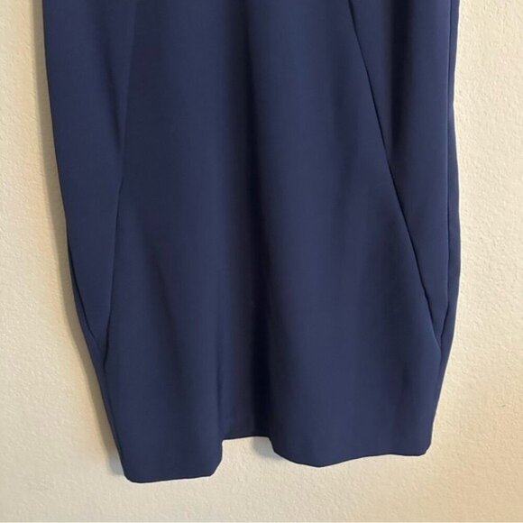 Reserved Navy Paige V Neck Dress Minimalist, lagenlook Size 12 - Picture 6 of 12